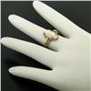 Image 3 : 10k Yellow Gold Simple Petite Carved Pink Stone Cameo Ring