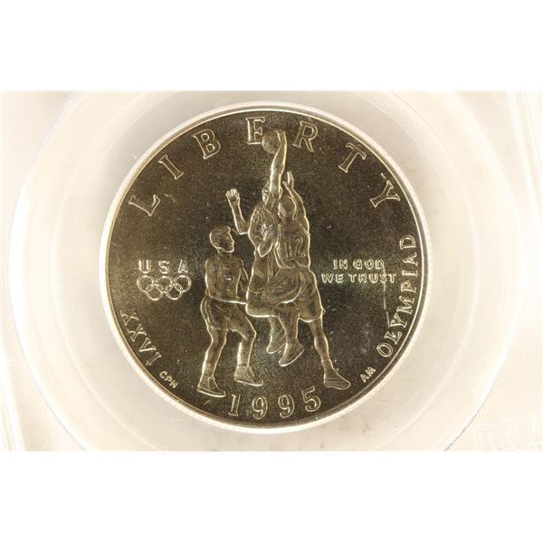 1995-S OLYMPICS BASKETBALL HALF DOLLAR PCGS MS69