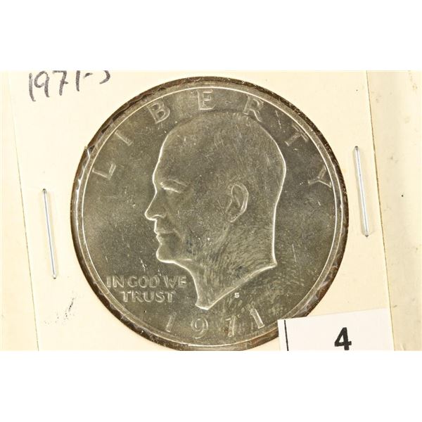 1971-S IKE SILVER DOLLAR BRILLIANT UNC