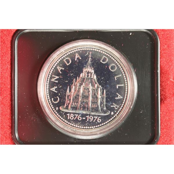 1976 CANADA LIBRARY OF PARLIAMENT PF SILVER DOLLAR
