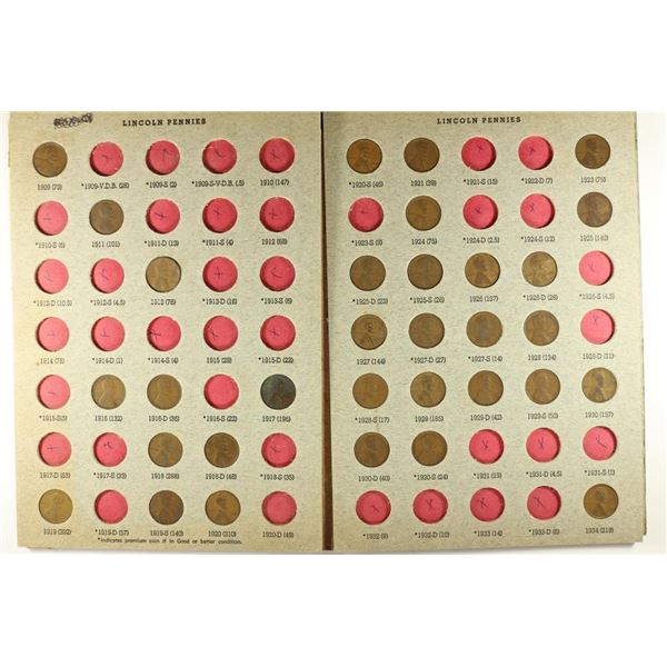 73 ASSORTED 1909-1934 LINCOLN CENTS IN PARTS OF
