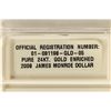 Image 3 : 2008 24KT GOLD ENRICHED JAMES MONROE DOLLAR