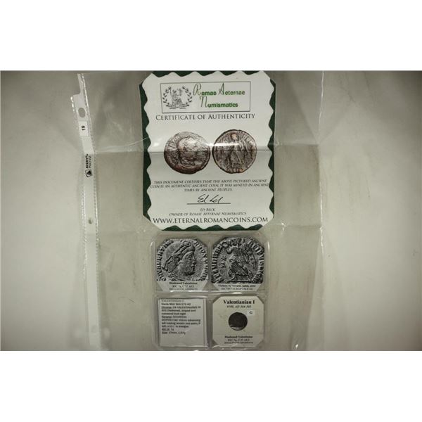 364-365 A.D. VALENTIANIAN I ANCIENT COIN WITH