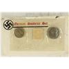 Image 2 : GERMAN SOUVENIR SET CONTAINS: 1937 SILVER 2 MARK,