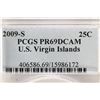 Image 3 : 2009-S US VIRGIN ISLANDS QUARTER PCGS PR69 DCAM