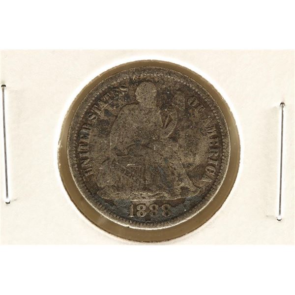 1888 SEATED LIBERTY DIME EXTRA FINE