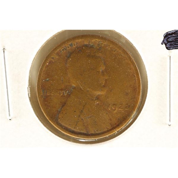 1922-WEAK ''D'' LINCOLN CENT