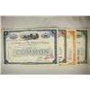Image 1 : 4 VINTAGE STOCK CERTIFICATES