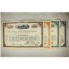 Image 2 : 4 VINTAGE STOCK CERTIFICATES