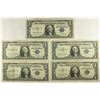 Image 1 : 5 PIECES OF $1 SILVER CERTIFICATES 2-1957, 1957-A,