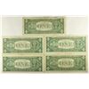 Image 2 : 5 PIECES OF $1 SILVER CERTIFICATES 2-1957, 1957-A,