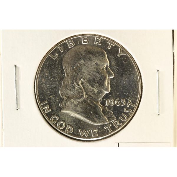 1963-D FRANKLIN HALF DOLLAR BRILLIANT UNC