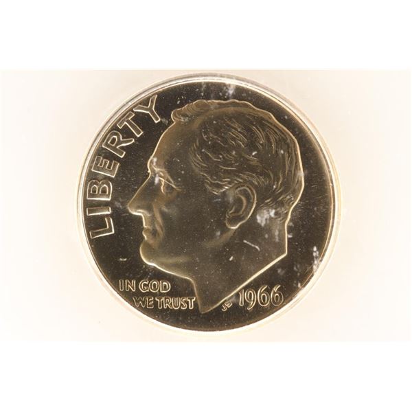 1966 SMS ROOSEVELT DIME ICG MS68