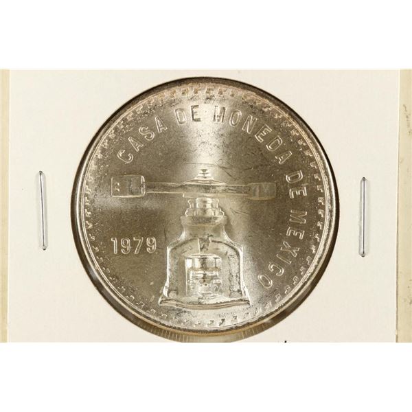 1979 MEXICO SILVER ONZA BRILLIANT UNC