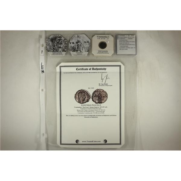 306-337 A.D. CONSTANTINE I ANCIENT COIN (FINE)