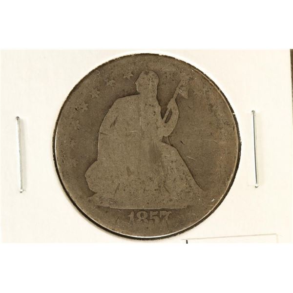 1857 SEATED LIBERTY HALF DOLLAR