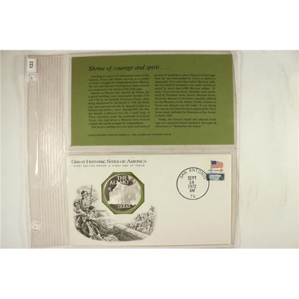 27 GRAM STERLING SILVER PROOF ROUND FDC WITH INFO