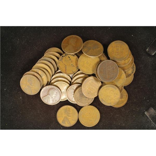 SOLID DATE ROLL OF 50-1914 LINCOLN CENTS