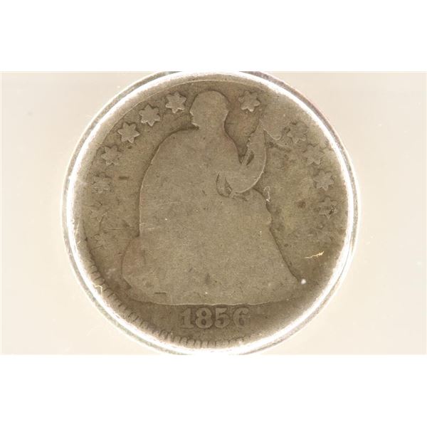 1856 SEATED LIBERTY HALF DIME ICG GO4 DETAILS