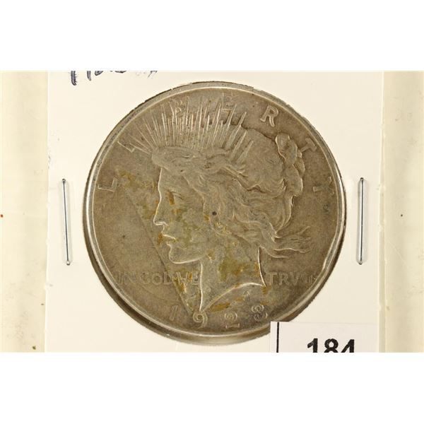 1923-D PEACE SILVER DOLLAR