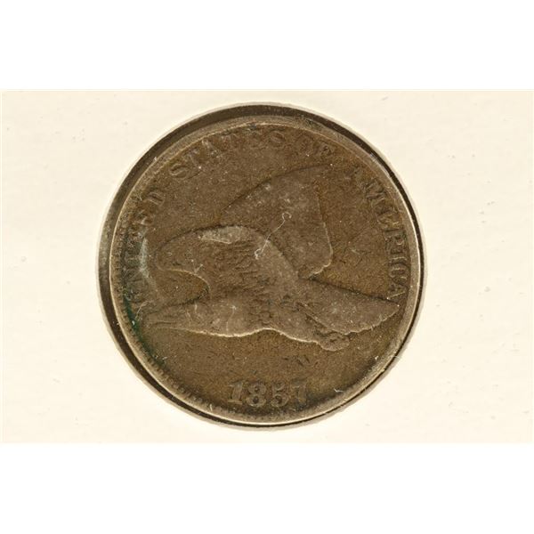 1857 FLYING EAGLE CENT VERY GOOD