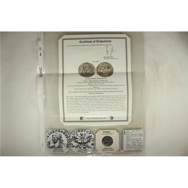 276-282 A.D. PROBUS ANCIENT COIN (FINE) WITH