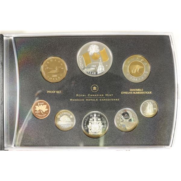 2005 CANADA SILVER PROOF SET, 40TH ANNIVERSARY