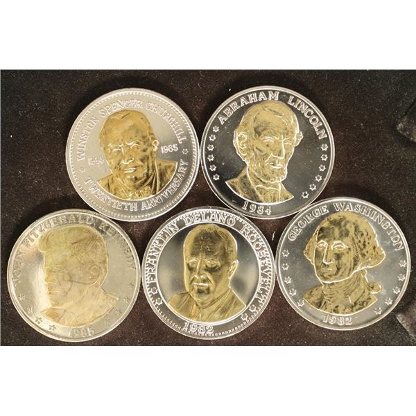 5-ASSORTED GOLD ENHANCED DOUBLE EAGLES: