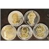 Image 1 : 5-ASSORTED GOLD ENHANCED DOUBLE EAGLES: