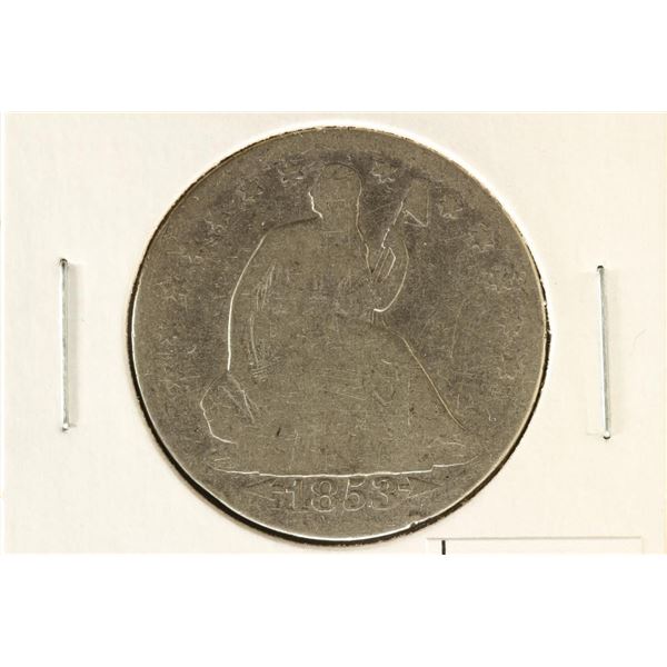 1853 SEATED LIBERTY HALF DOLLAR