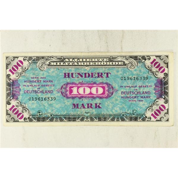 1944-GERMAN 100 MARK MILITARY PAYMENT CERTIFICATE