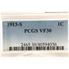 Image 3 : 1913-S LINCOLN CENT (SEMI-KEY) PCGS VERY FINE 30