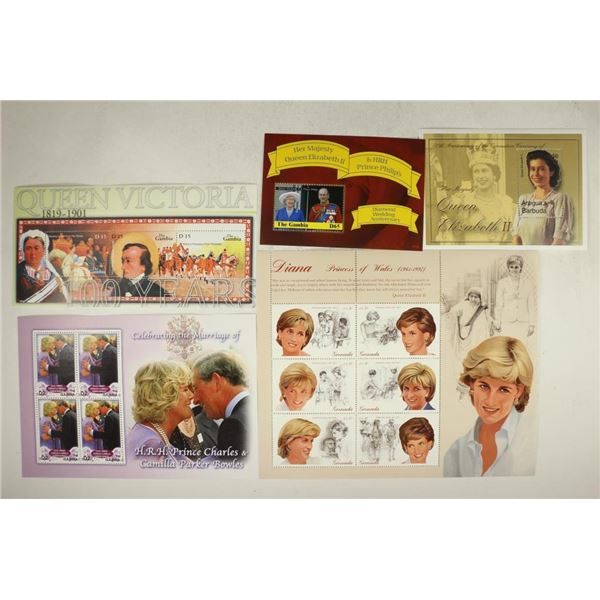 ROYAL FAMILY STAMP COLLECTION CONTAINS: 5-MINT