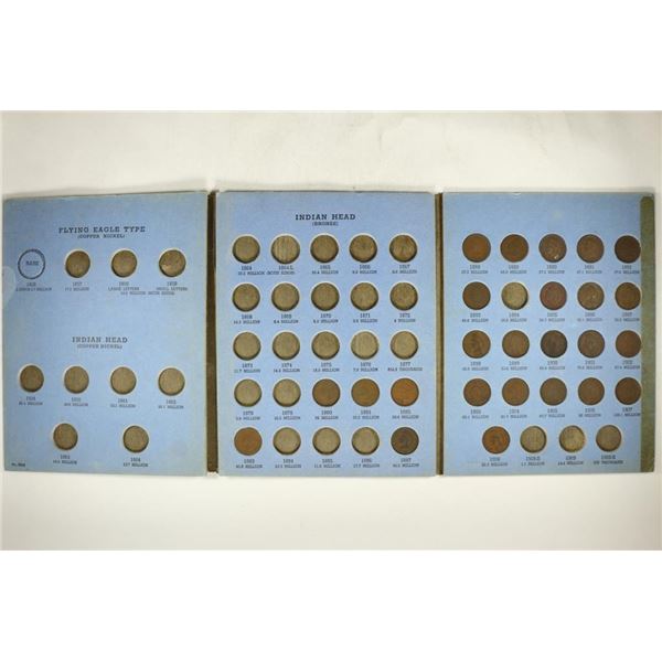 1856-1909 INDIAN HEAD CENT ALBUM WITH 25 COINS