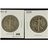 1935-D & 1938 WALKING LIBERTY HALF DOLLARS