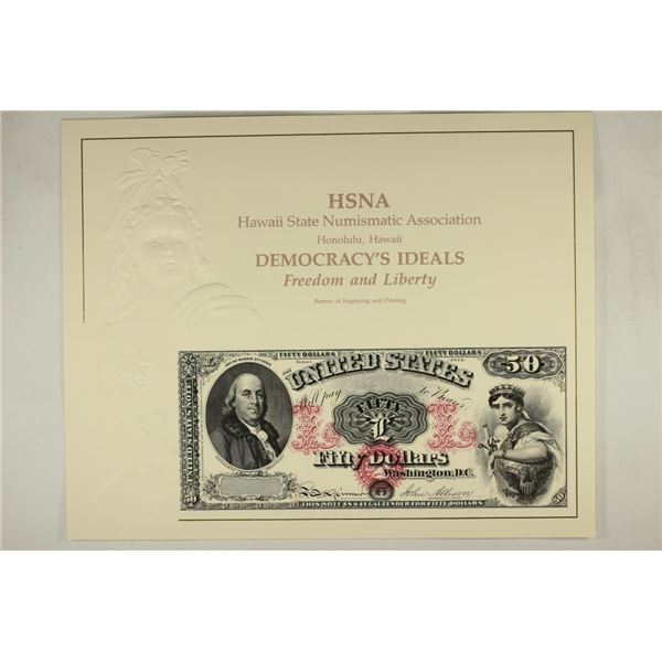 HSNA HONOLULU, HAWAII SOUVENIR CARD WITH