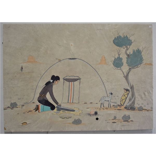 NAVAJO INDIAN PAINTING (ROBERT CHEE)