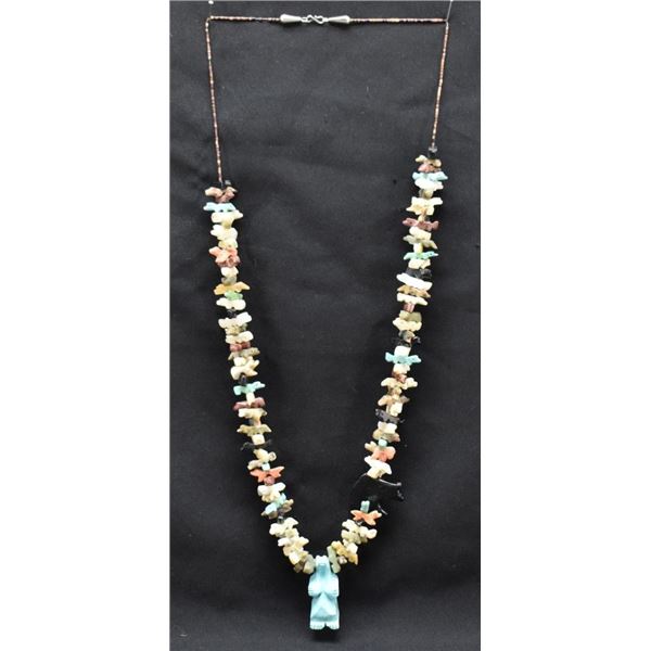 PUEBLO INDIAN STACK FETISH NECKLACE