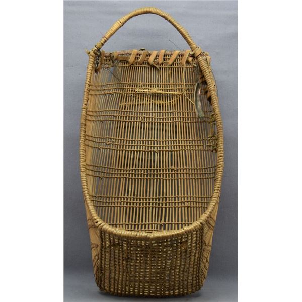 HUPA INDIAN BASKETRY CRADLE