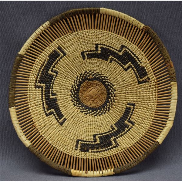 HUPA INDIAN BASKETRY PLAQUE