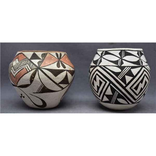 ACOMA INDIAN POTTERY JARS