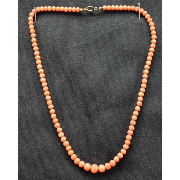 CORAL BEAD NECKLACE