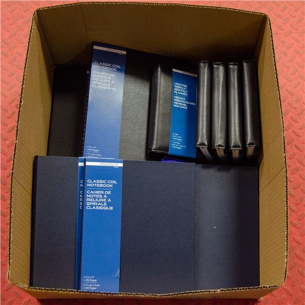 BOX LOT OF DAILY PLANNERS