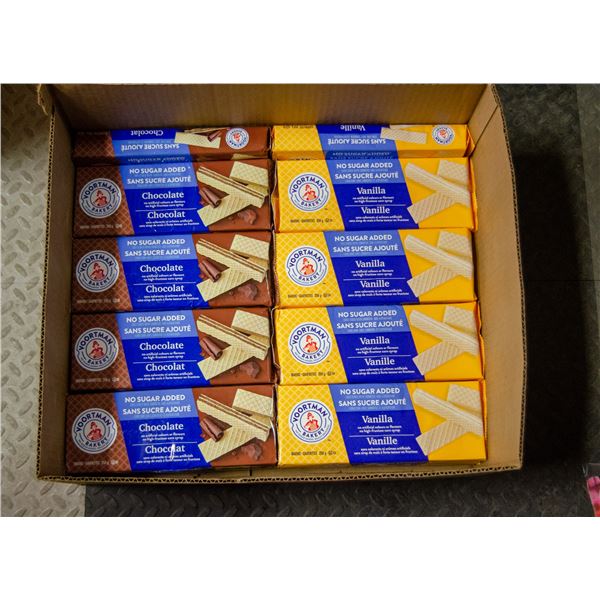 BOX OF VOORTMAN CHOCOLATE & VANILLA  WAFERS