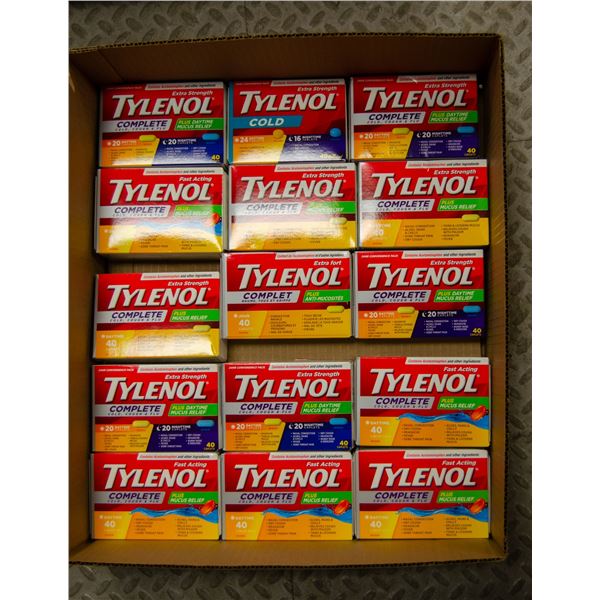 LOT OF BRAND NAME TYLENOL PRODUCTS