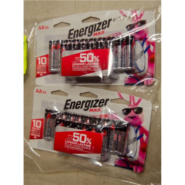 LOT OF 32 ENERGIZER AA BATTERIES