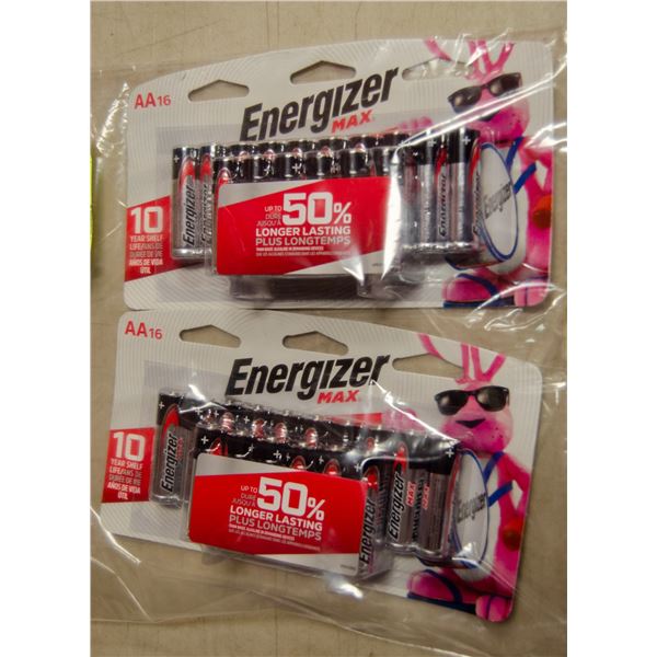LOT OF 32 ENERGIZER AA BATTERIES