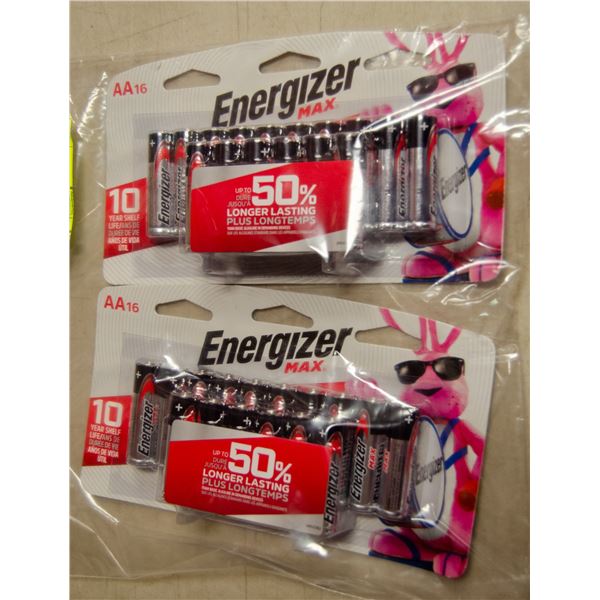 LOT OF 32 ENERGIZER AA BATTERIES
