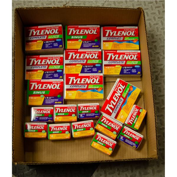 LOT OF BRAND NAME TYLENOL PRODUCTS