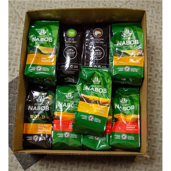 FLAT LOT OF BRAND NAME COFFEE PRODUCTS